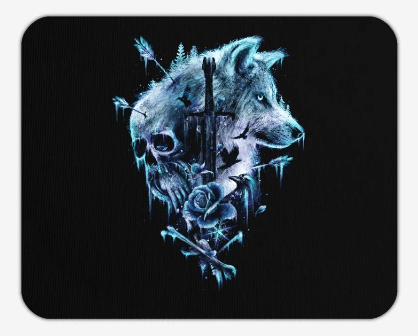 Mousepad Winter is coming blue