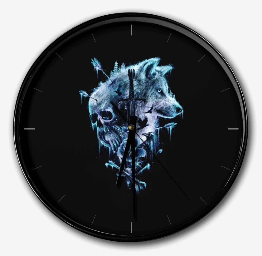 Reloj Negro de Winter is coming blue