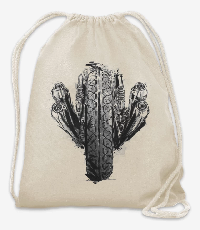 Mochila Blanco de Moto race 