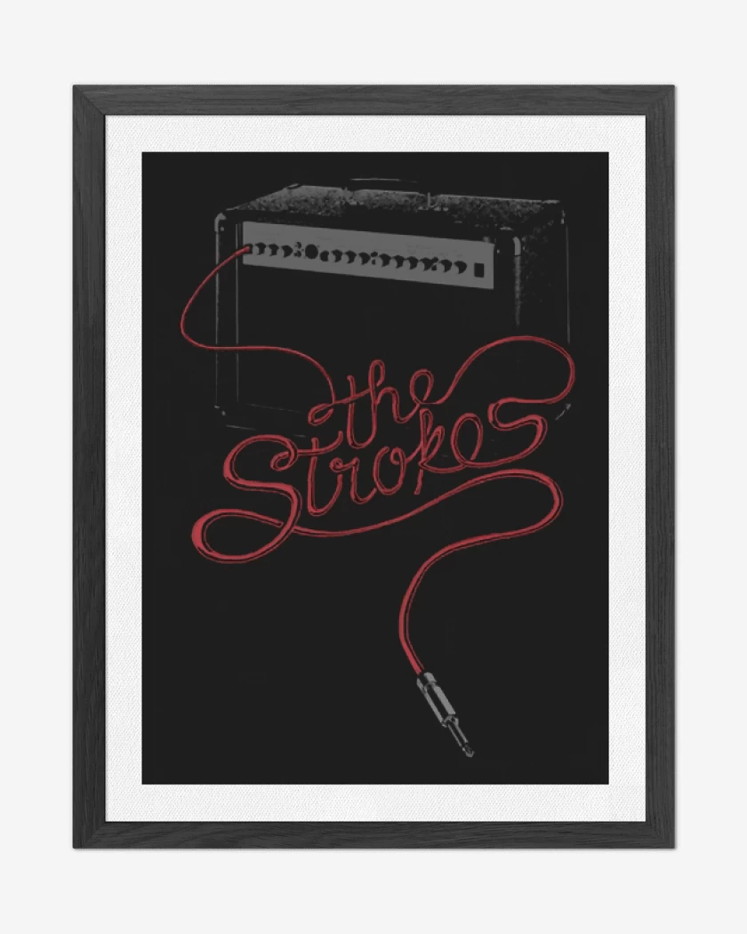 Cuadro decorativo Negro de The Strokes Ampli