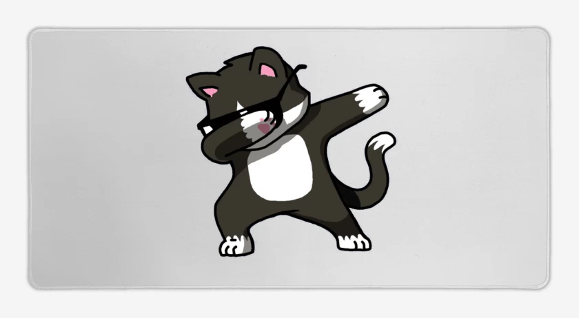 Mouse pad Gamer Blanco de Dab Cat