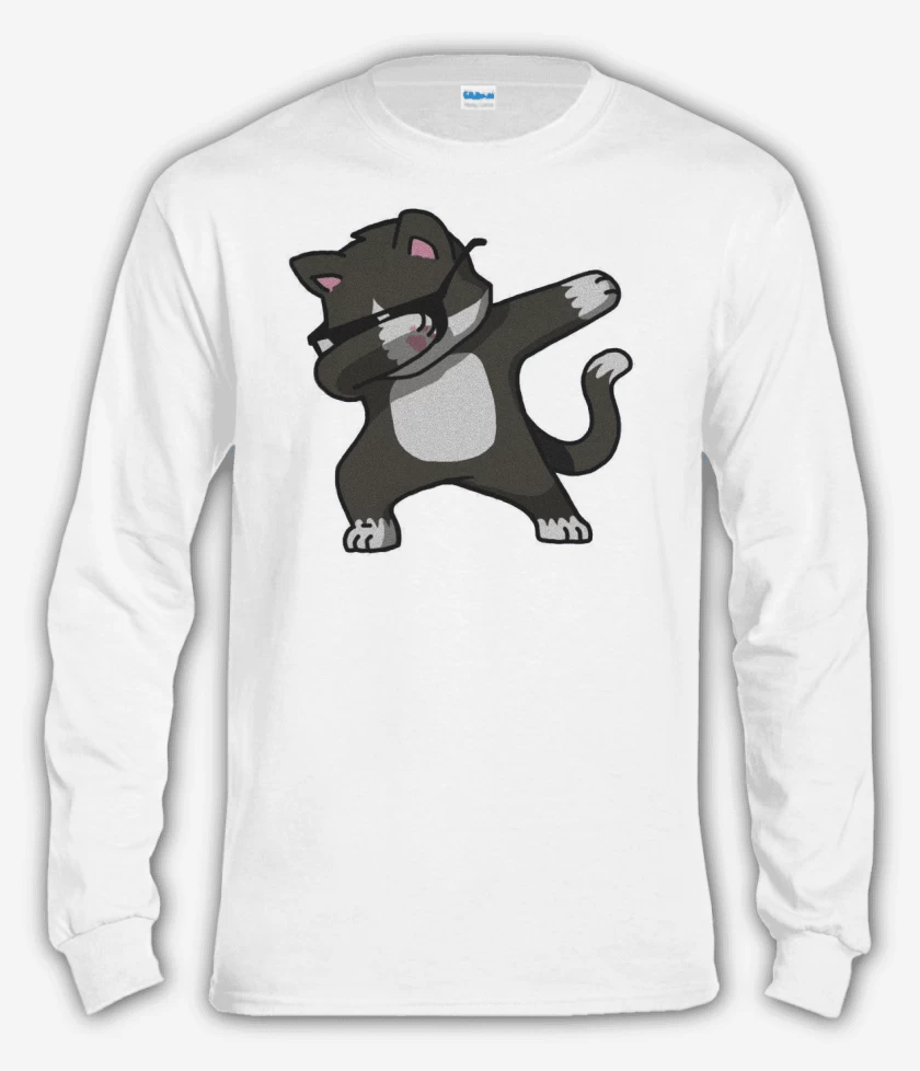 Polera manga larga Blanco de Dab Cat