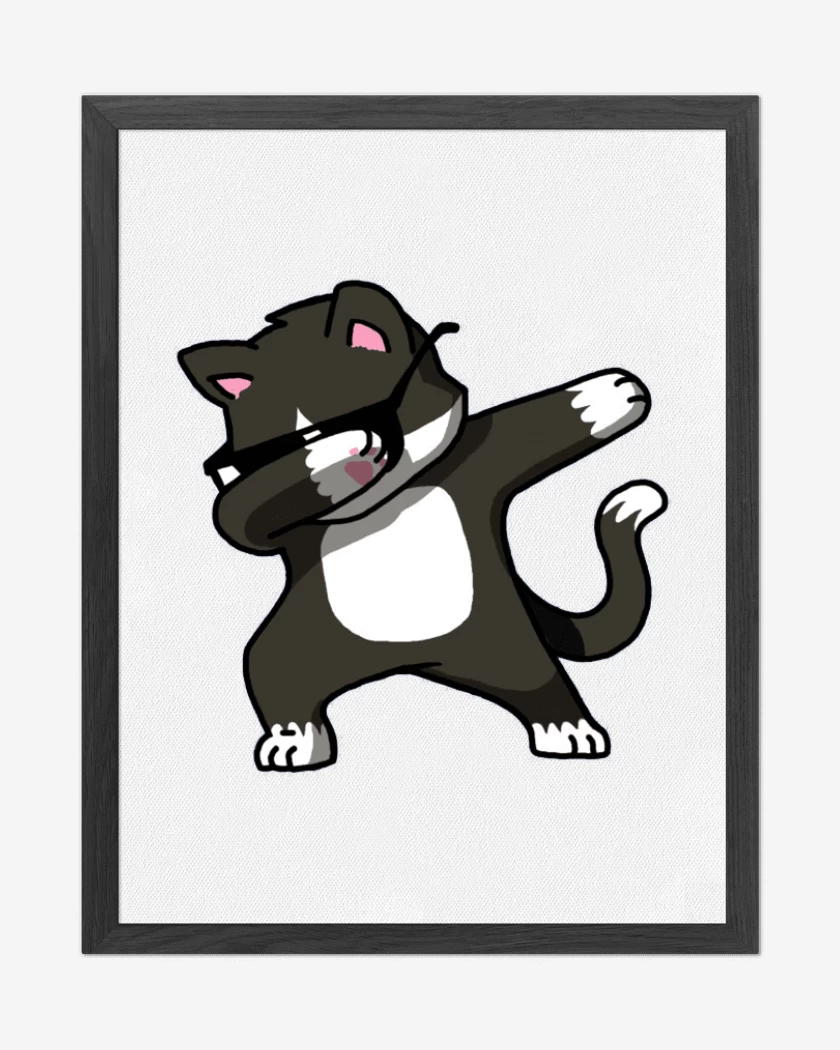 Cuadro decorativo Blanco de Dab Cat
