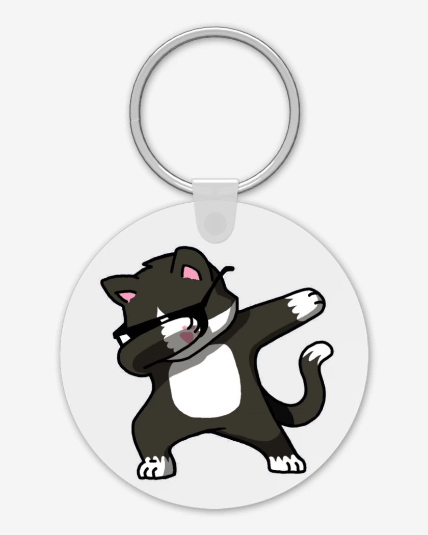Llavero Blanco de Dab Cat