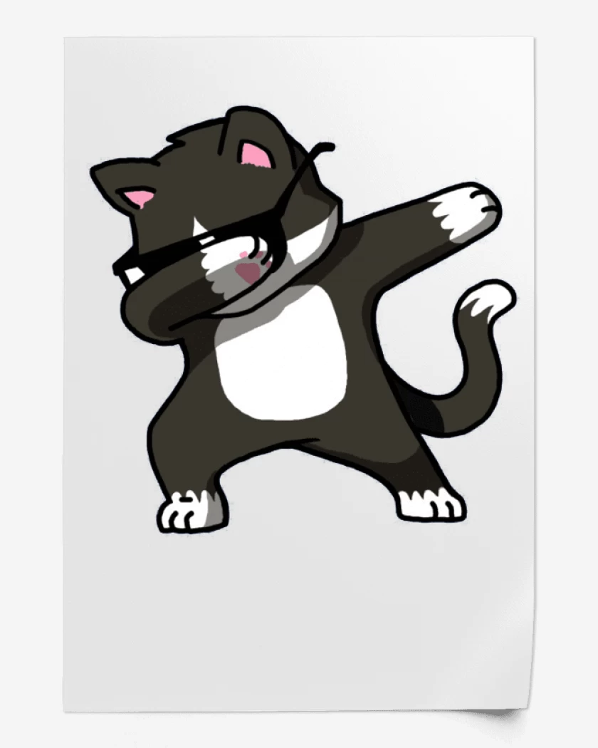 Print Blanco de Dab Cat
