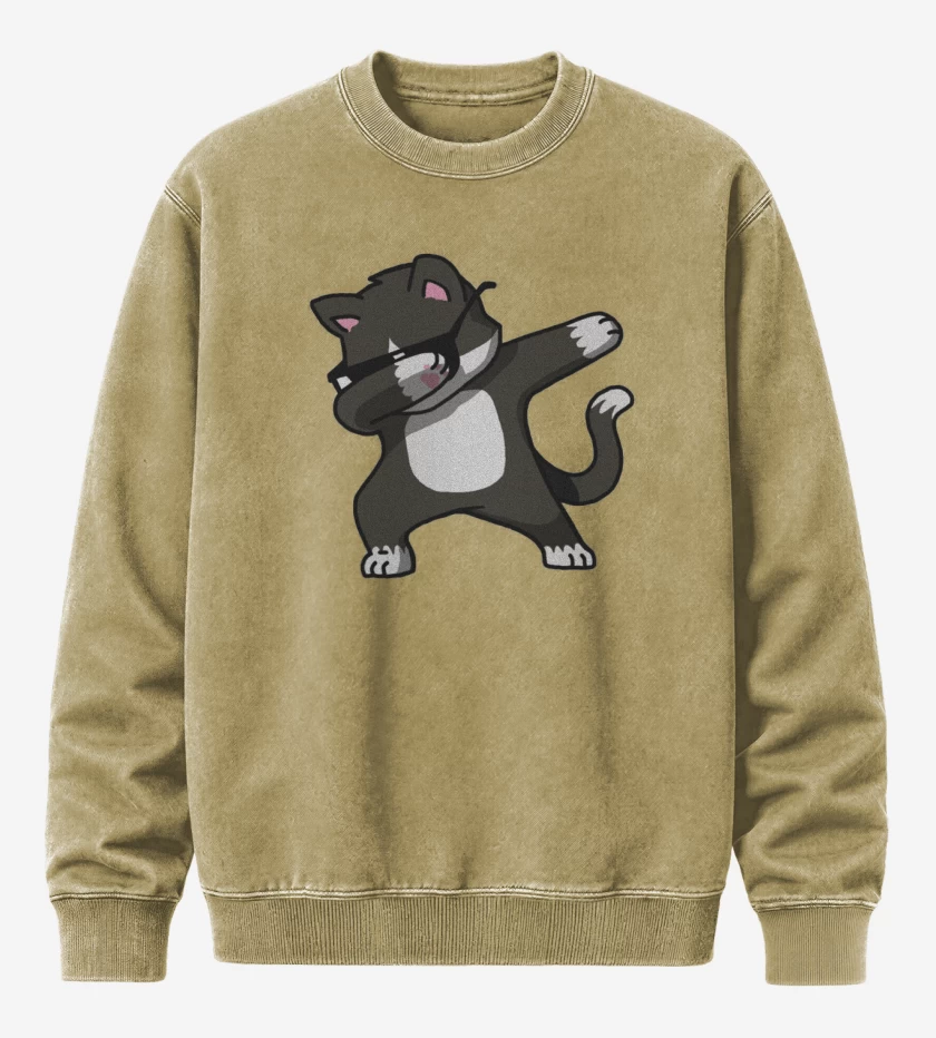 Poleron Polo Acid Wash Beige de Dab Cat