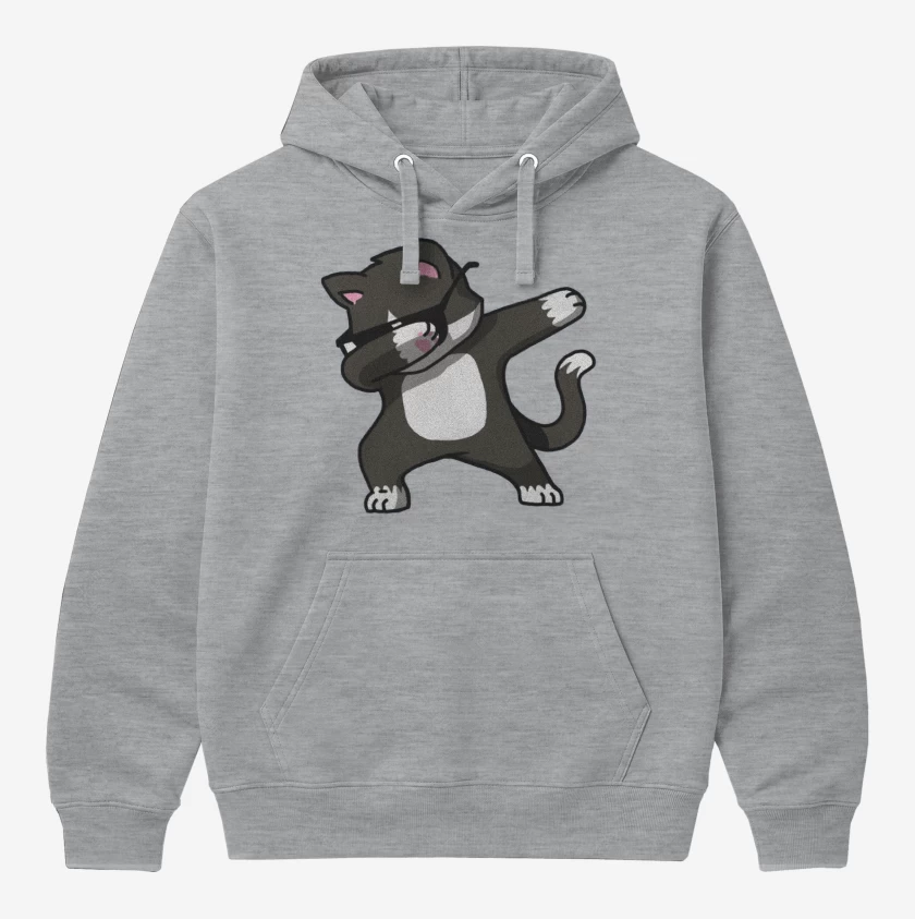 Polerón Canguro Gris Melange de Dab Cat