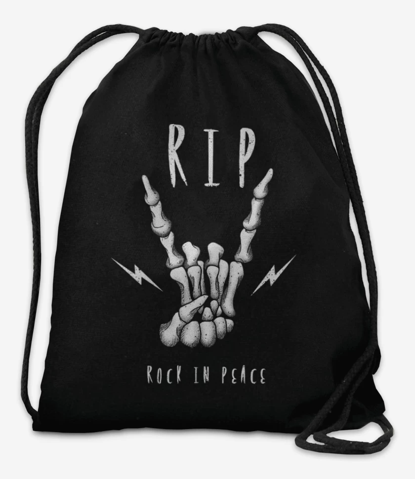Mochila Negro de Rock in peace