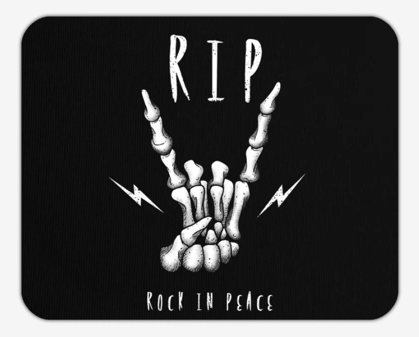 Mousepad Rock in peace