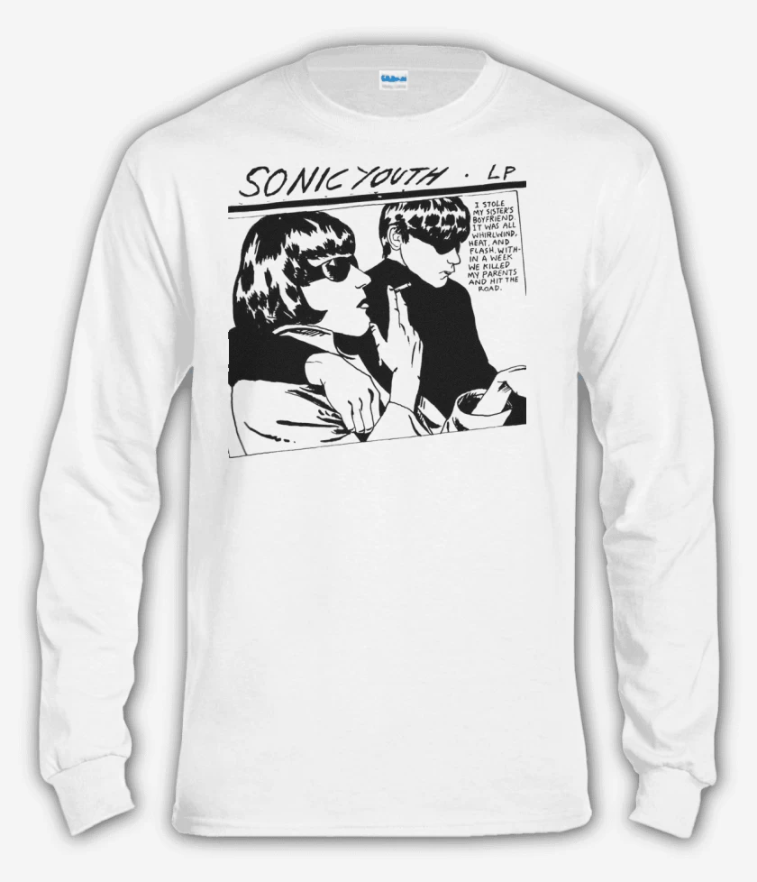 Polera manga larga Blanco de Sonic Youth LP