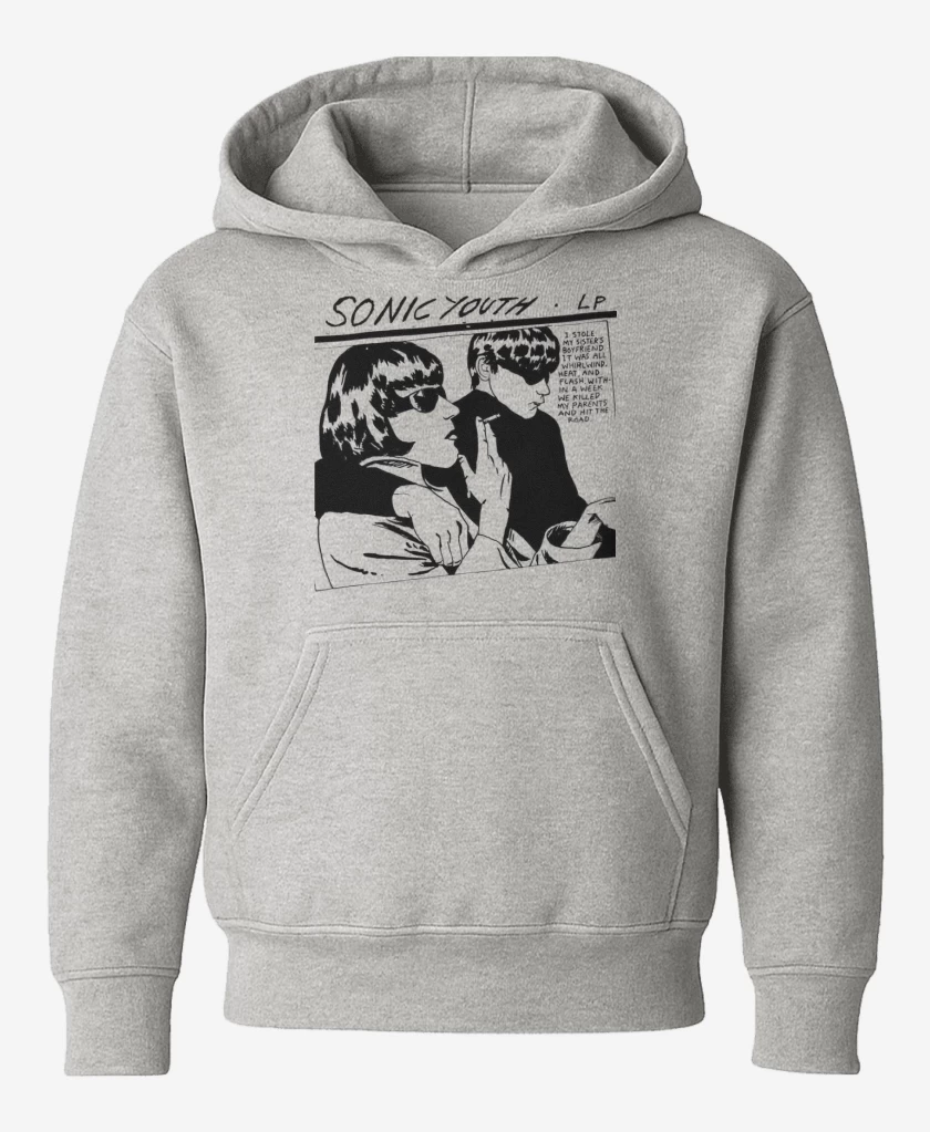 Poleron de niño Gris Melange de Sonic Youth LP