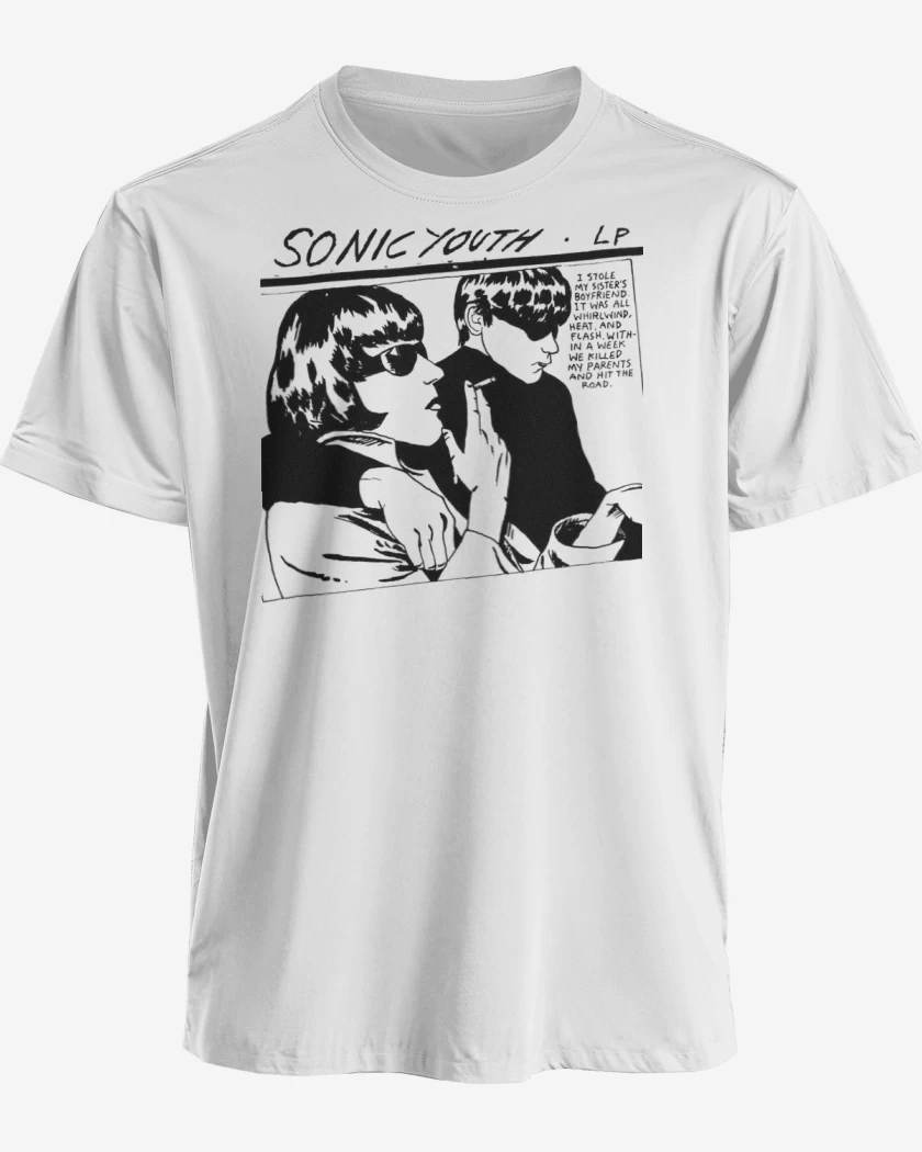 Polera premium Blanco de Sonic Youth LP
