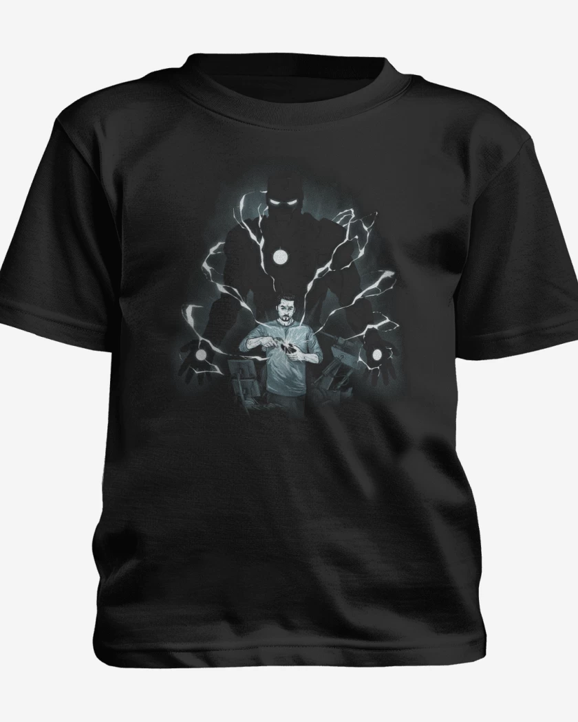 Polera de niño Negro de Tony Stark