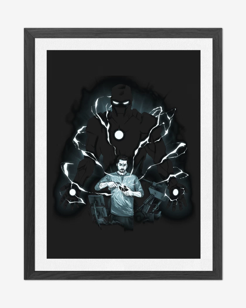 Cuadro decorativo Negro de Tony Stark