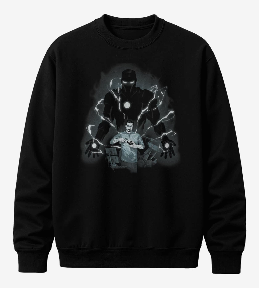 Poleron polo Negro de Tony Stark
