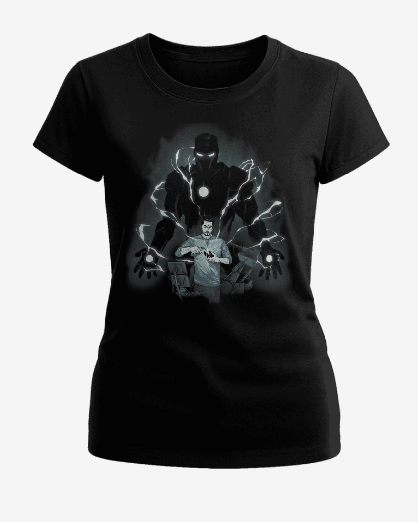 Polera de Mujer Negro de Tony Stark