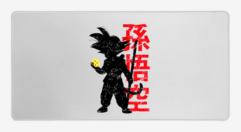 Mouse pad Gamer Blanco de Pequeño Goku