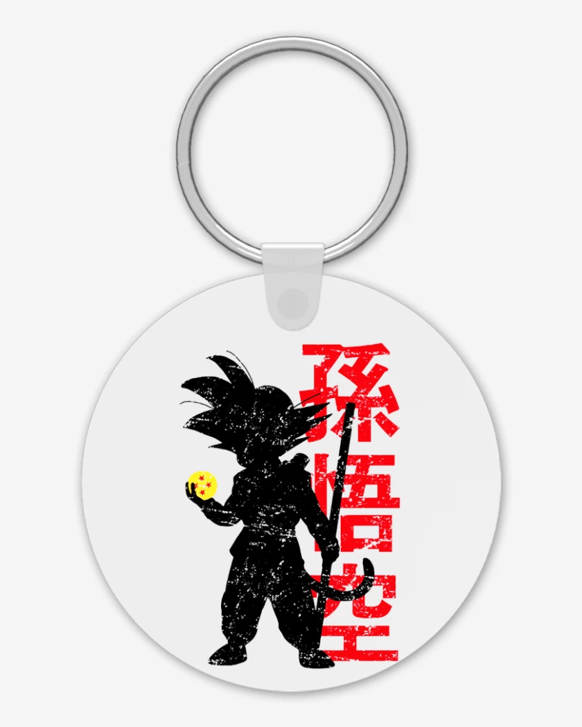 Llavero Blanco de Pequeño Goku
