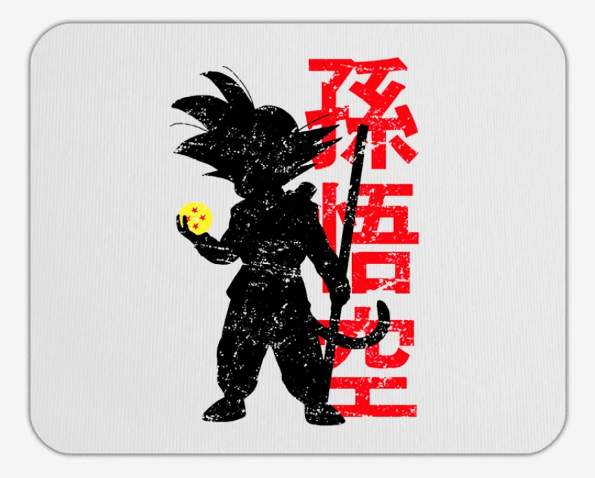 Mousepad Blanco de Pequeño Goku