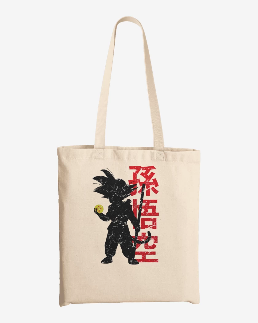Totebag Blanco de Pequeño Goku