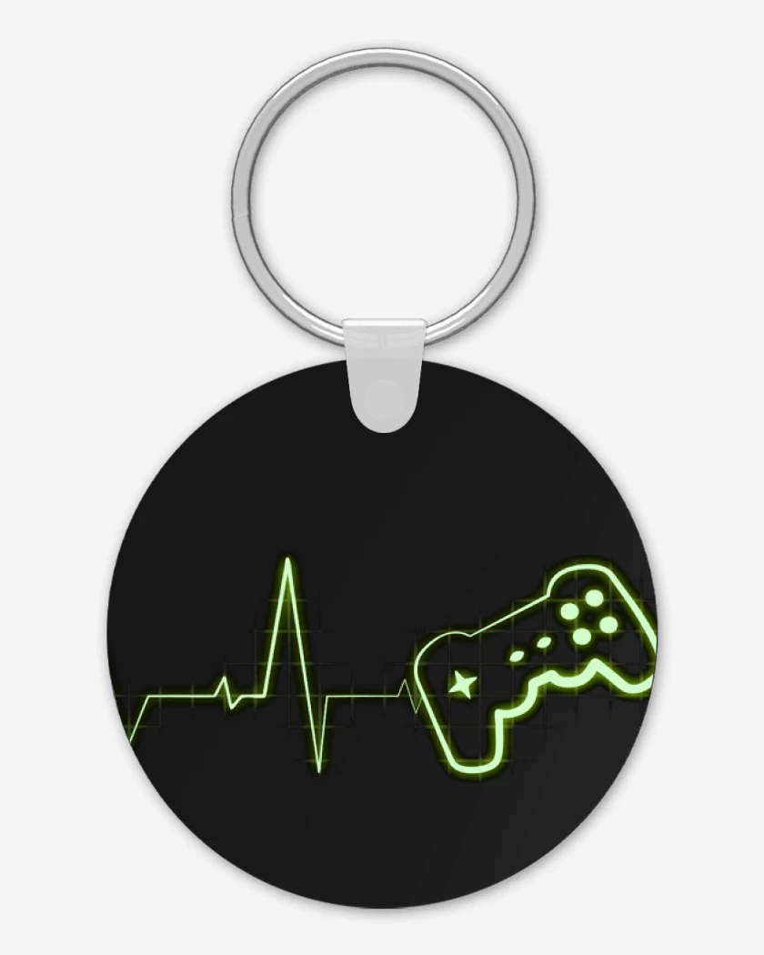Llavero Negro de Gamer