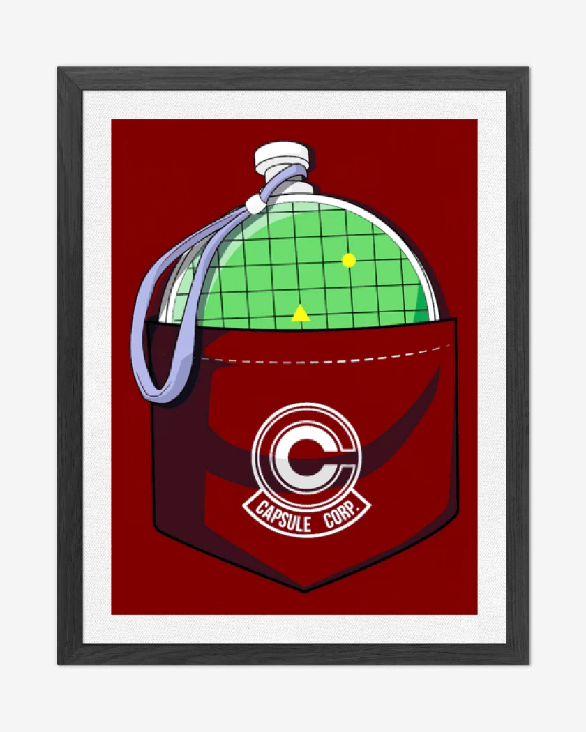 Cuadro decorativo Rojo de Radar de bolsillo