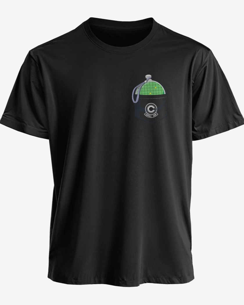 Polera premium Negro de Radar de bolsillo