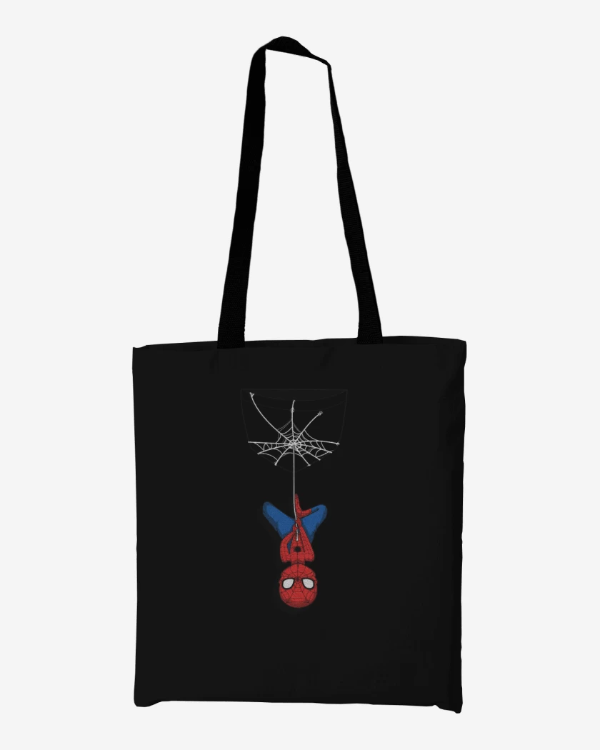 Totebag Negro de Spider man Bolsillo