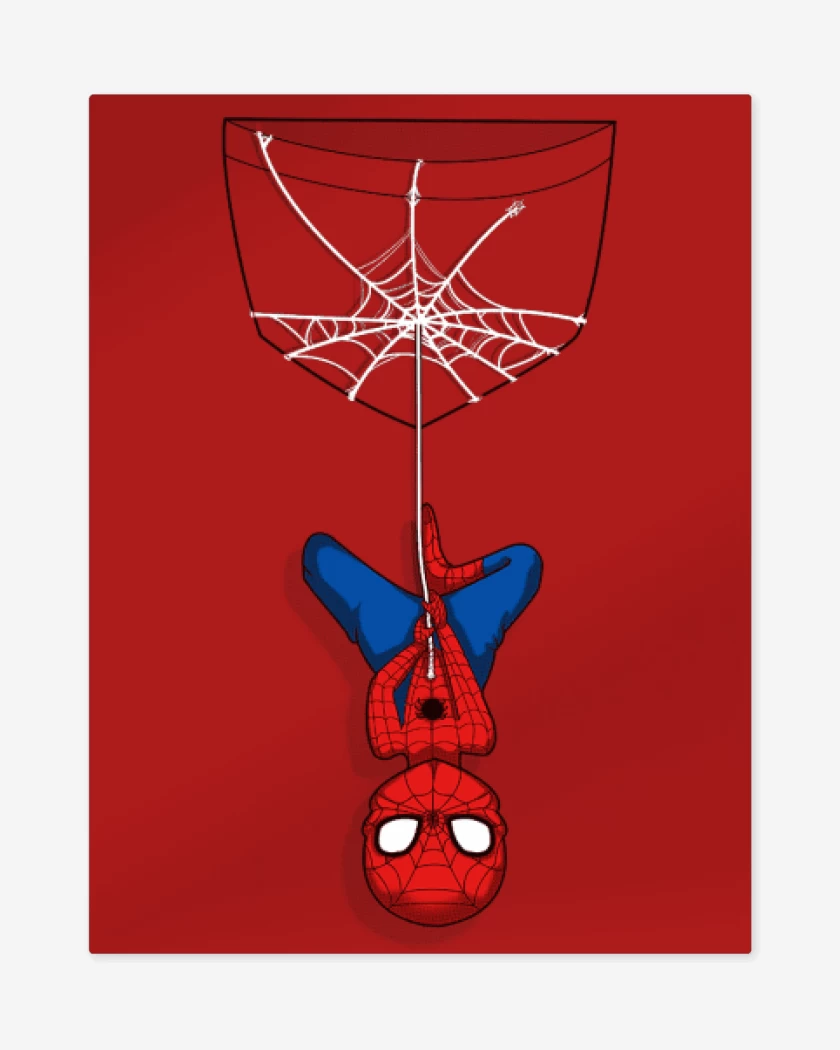 Print metalico Rojo de Spider man Bolsillo