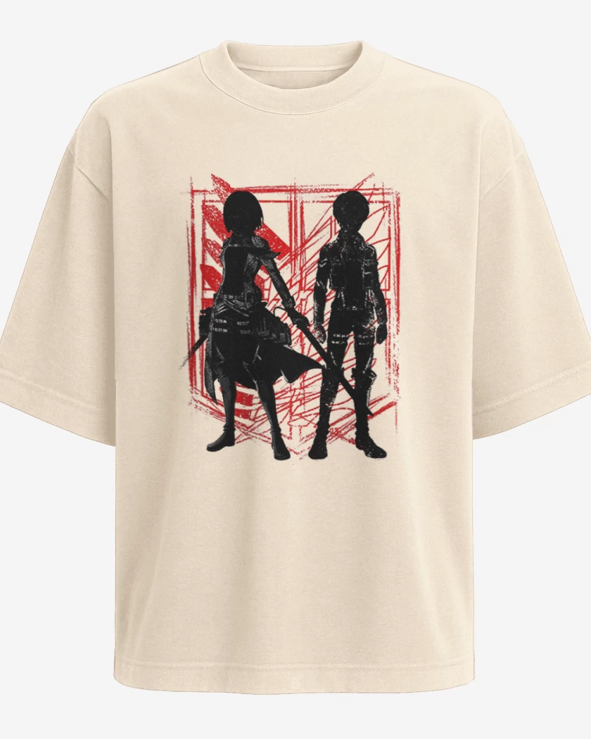 Polera Oversize Mikasa y Eren