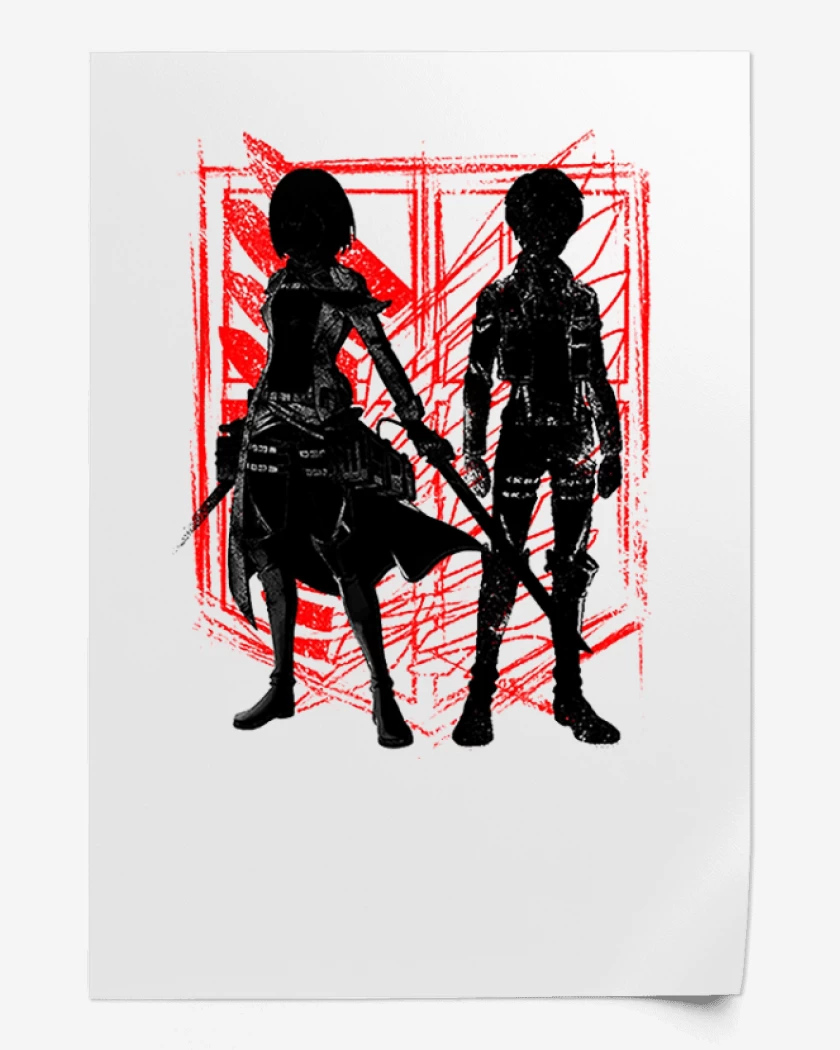 Print Mikasa y Eren