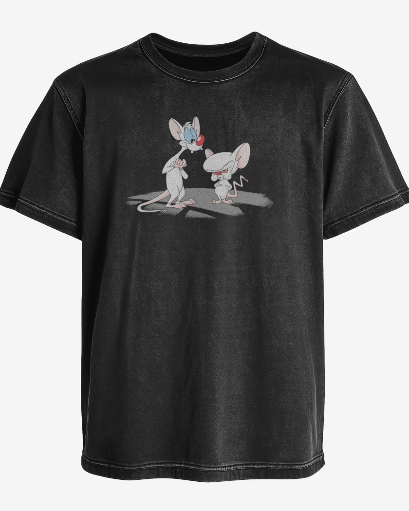 Polera desgastada Pinky y cerebro