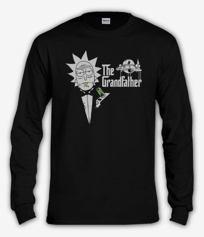 Polera manga larga Negro de The grandfather