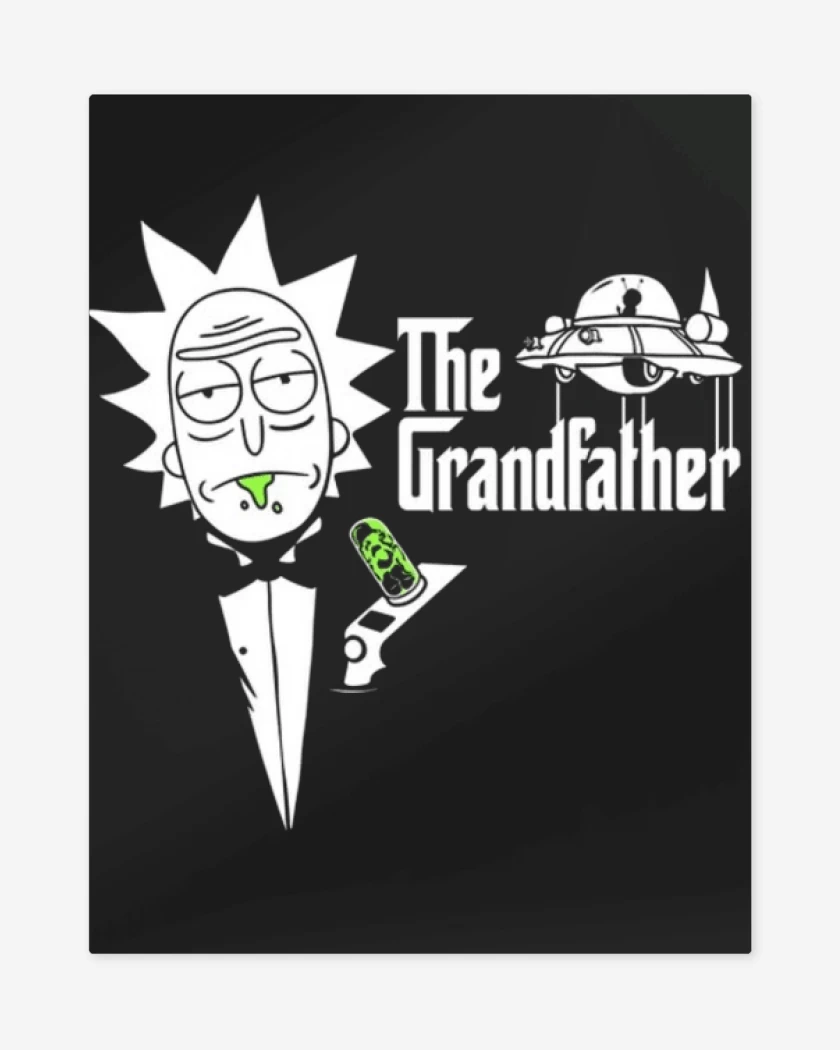 Print metalico Negro de The grandfather