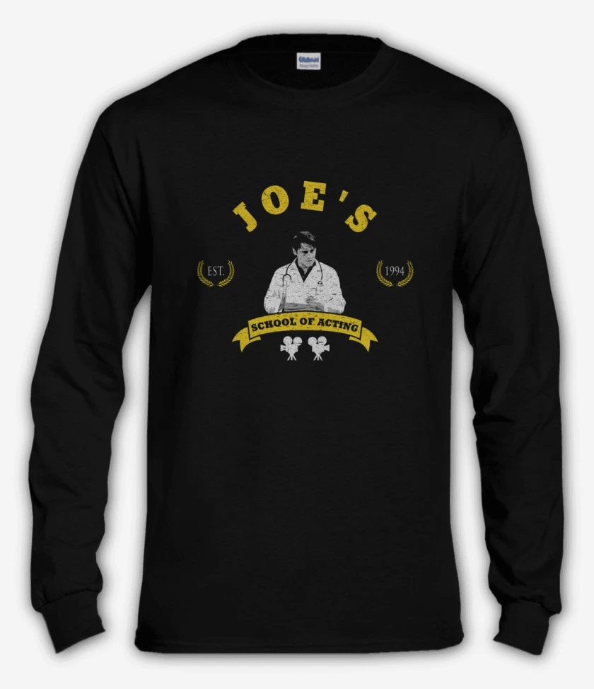 Polera manga larga Negro de Joey 