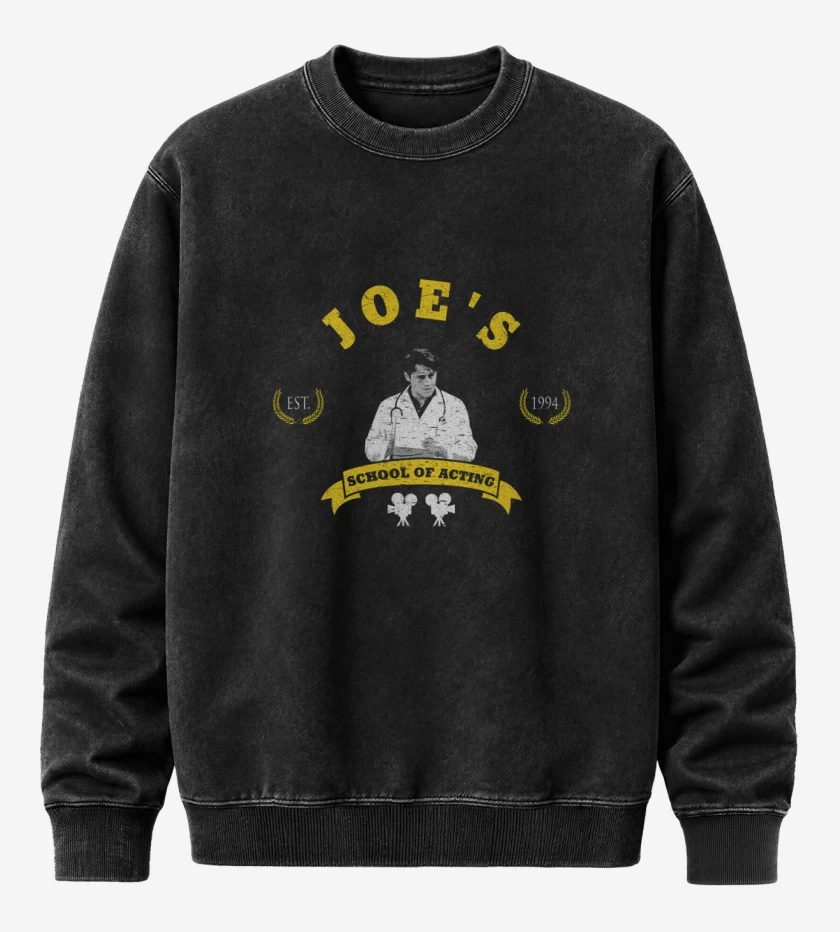 Poleron Polo Acid Wash Negro de Joey 