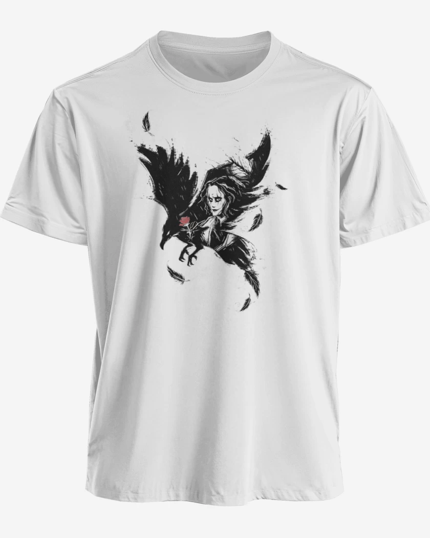 Polera premium Blanco de The Crow