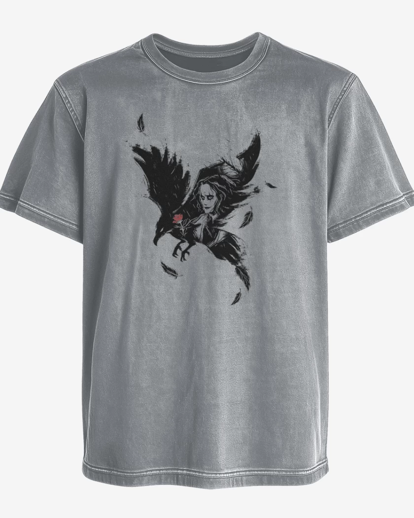 Polera desgastada The Crow