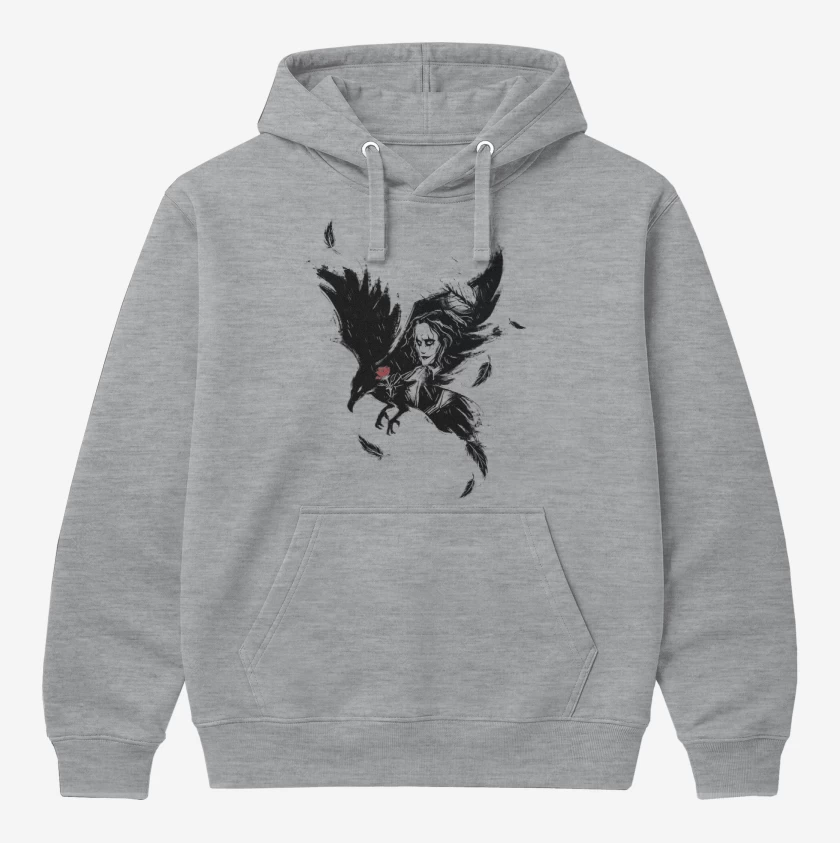 Polerón Canguro Gris Melange de The Crow