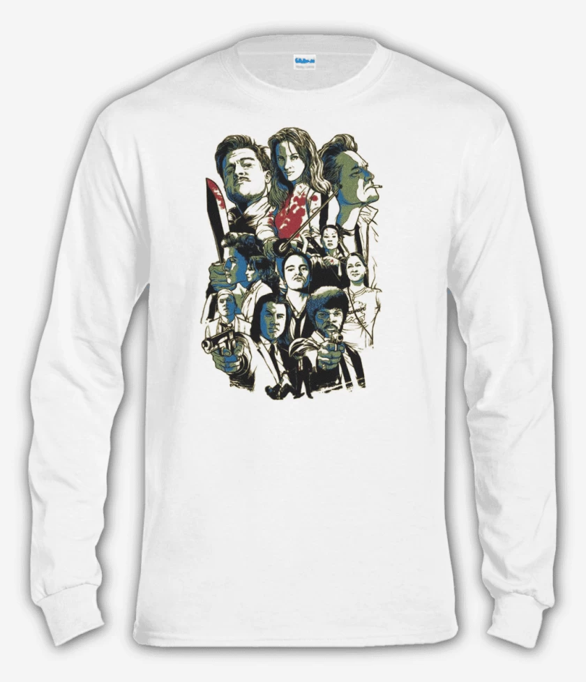 Polera manga larga Blanco de Tarantino movies