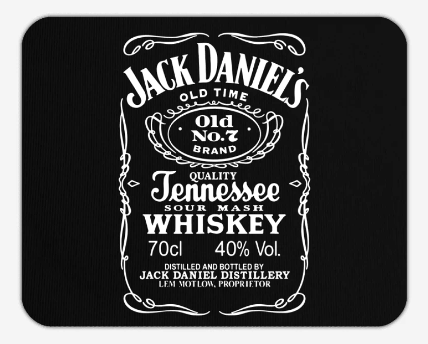Mousepad Jack daniels etiqueta