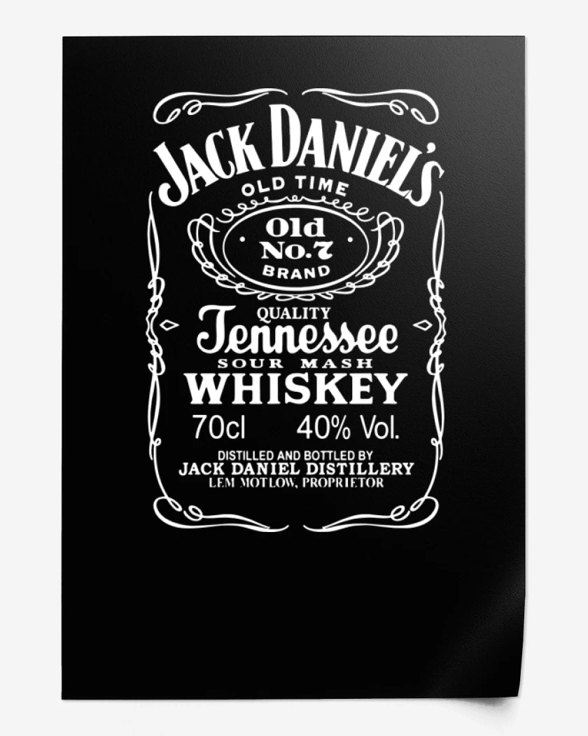 Print Jack daniels etiqueta
