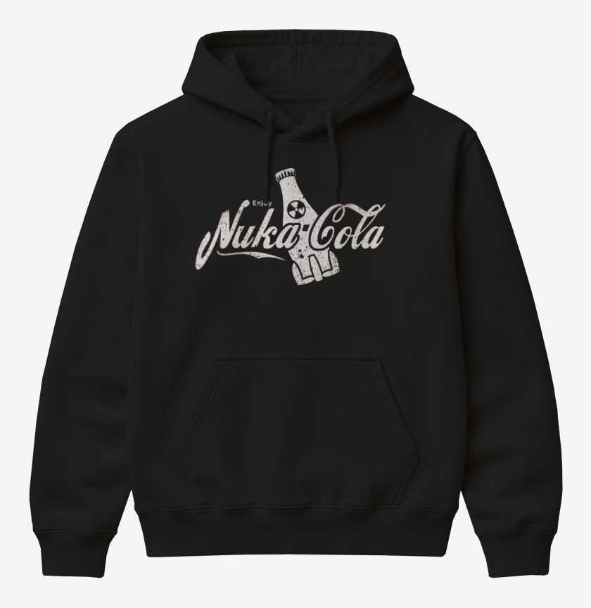 Poleron Canguro básico Negro de Nuka Cola