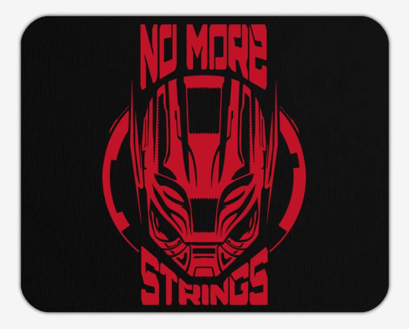 Mousepad Negro de Avengers - No more Strings