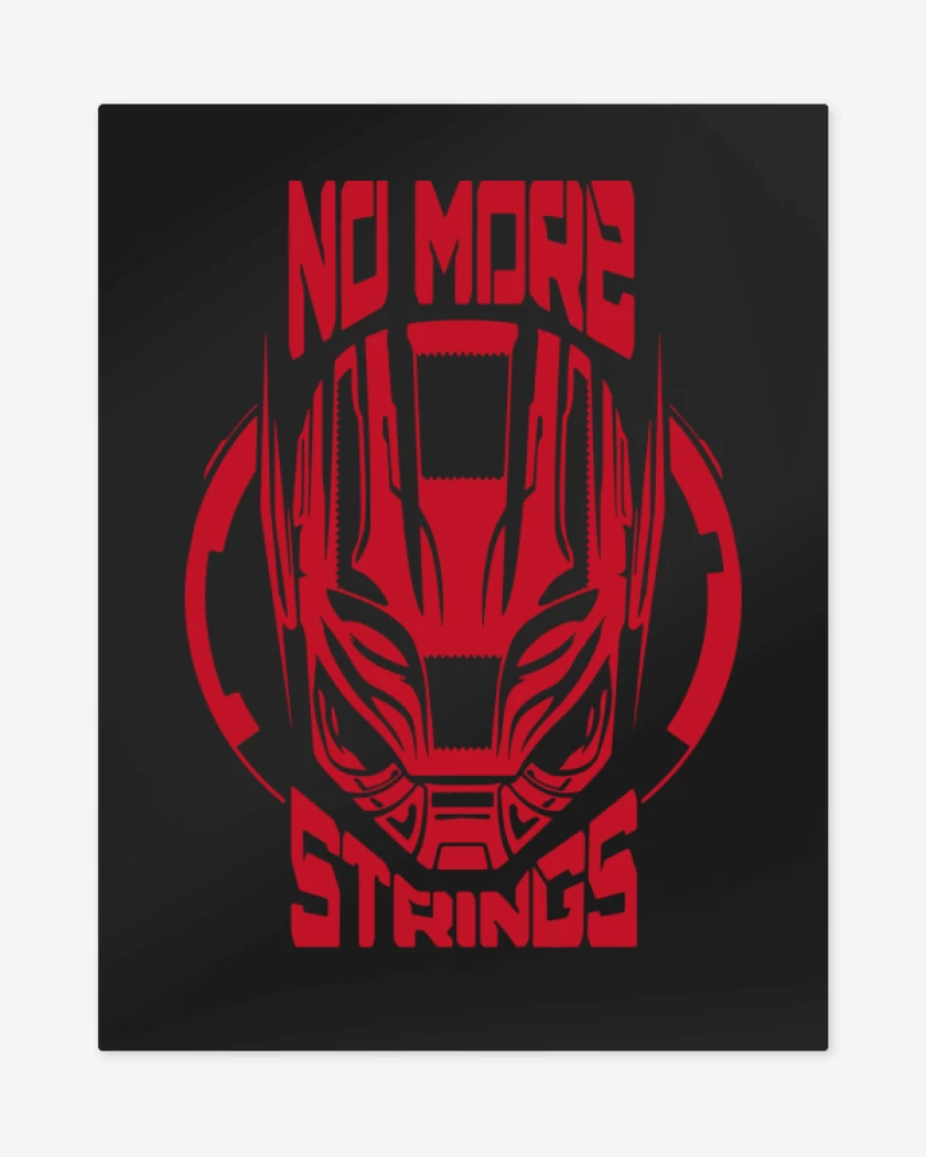Print metalico Avengers - No more Strings