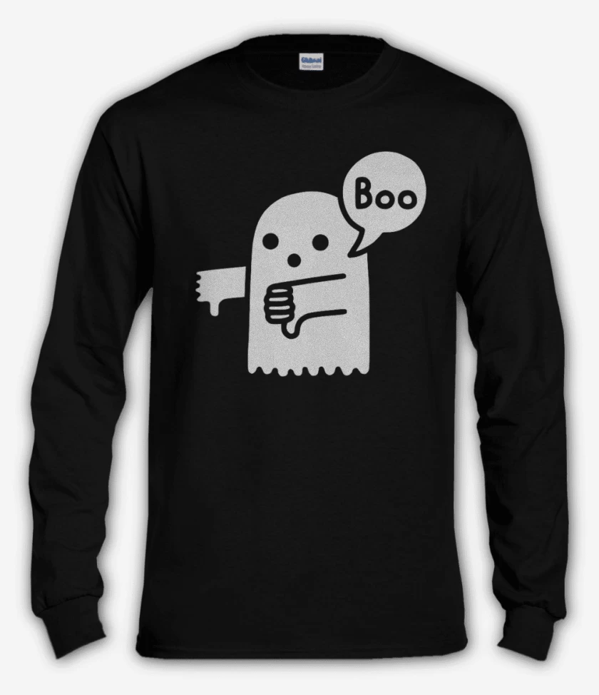 Polera manga larga Negro de Boo
