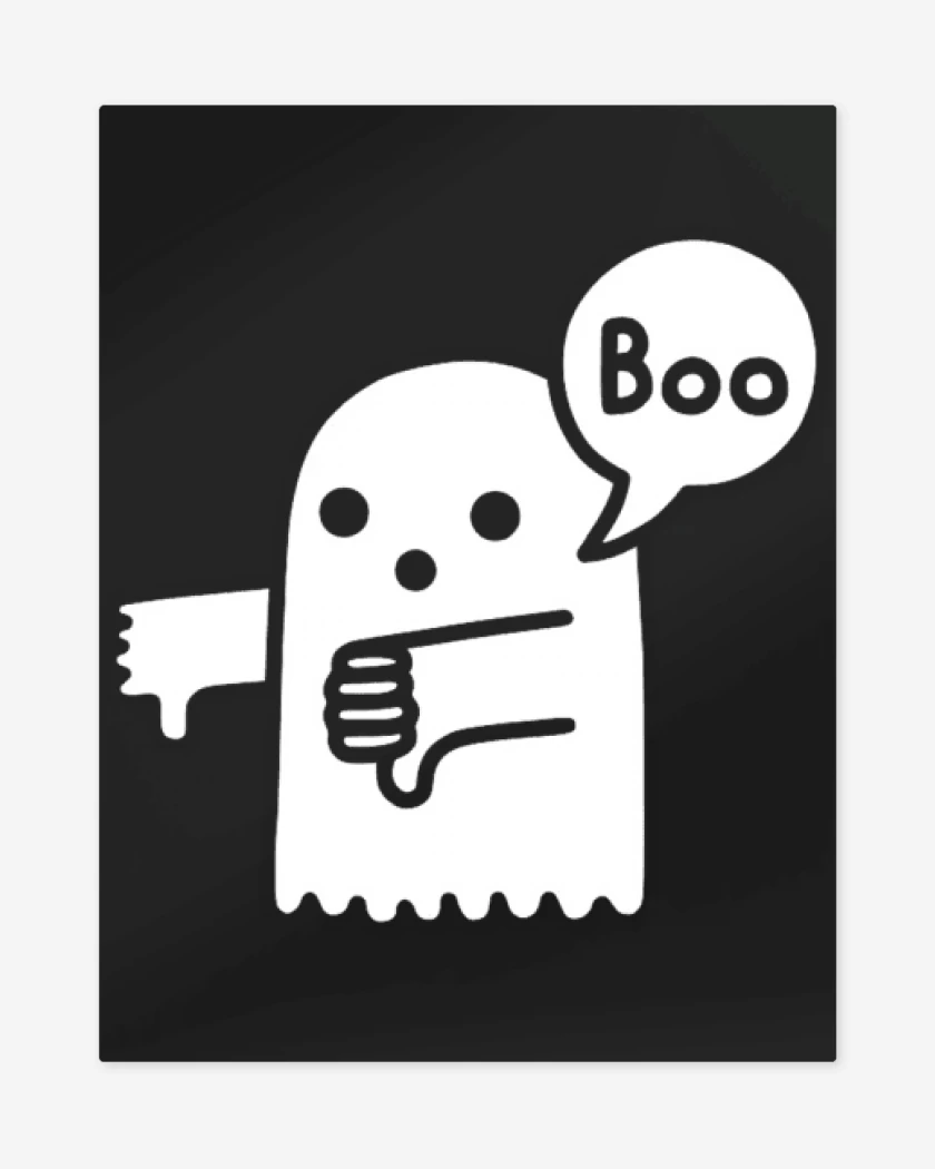 Print metalico Negro de Boo