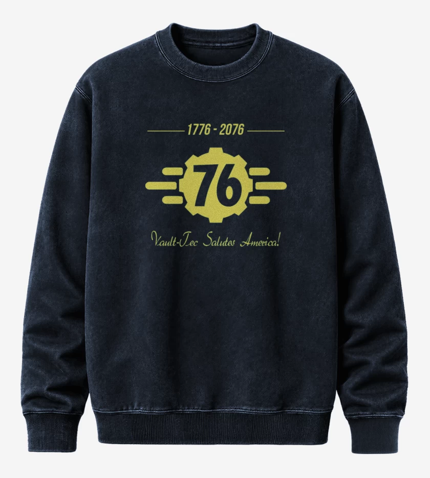 Poleron Polo Acid Wash Azul Marino de Vault 76