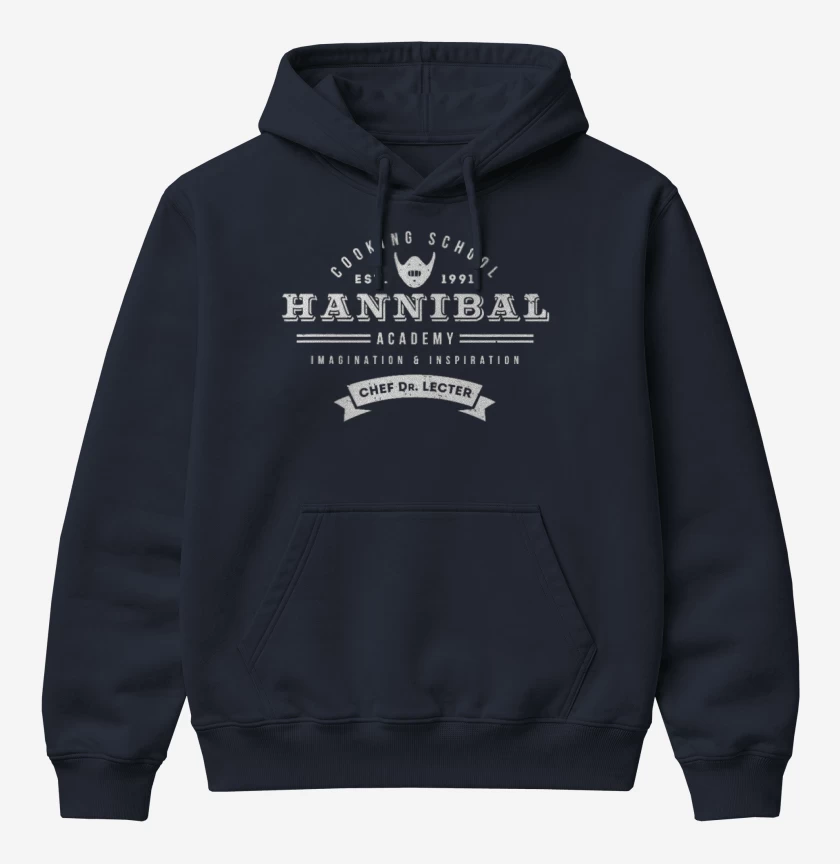 Poleron Canguro básico Azul Marino de Hannibal Academy