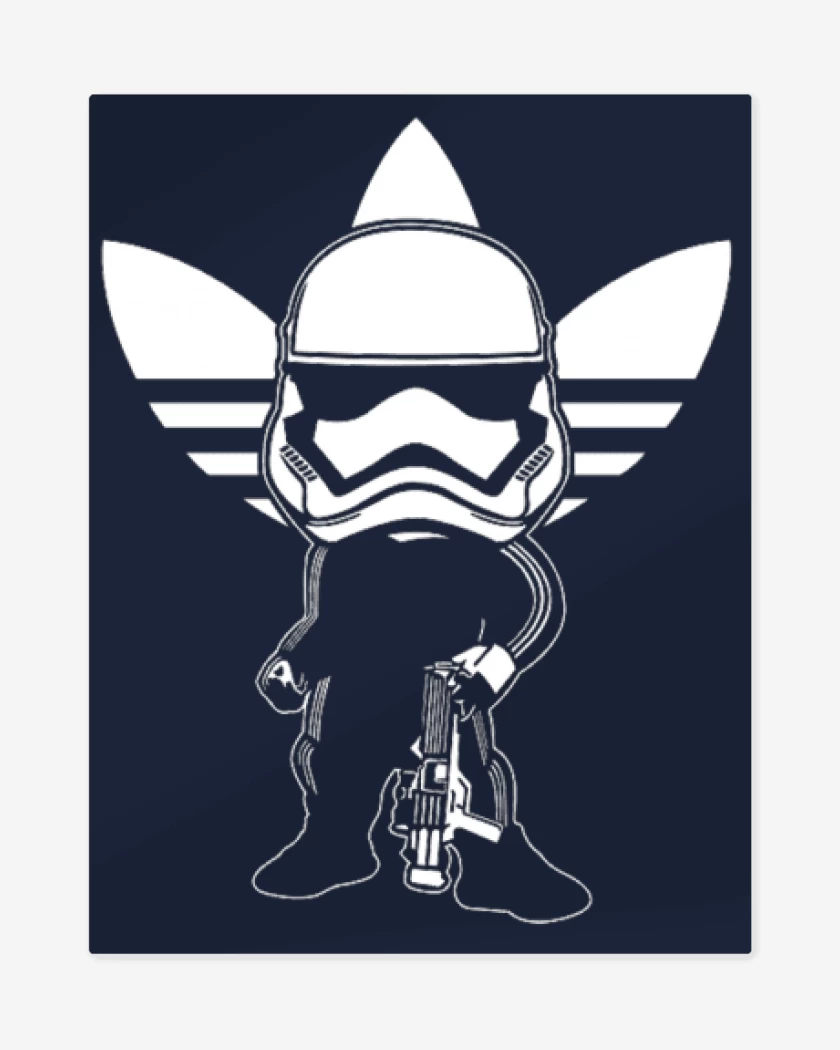 Print metalico Azul Marino de Russian Trooper